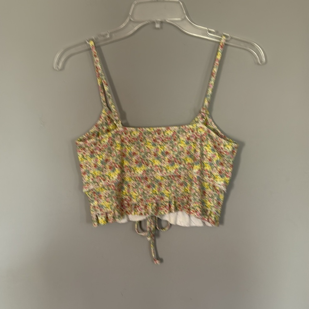 LoveShackFancy Pointelle Ruffle Top Size XS - Picture 2 of 4
